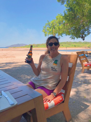 lunch at panga's beach club tamarindo