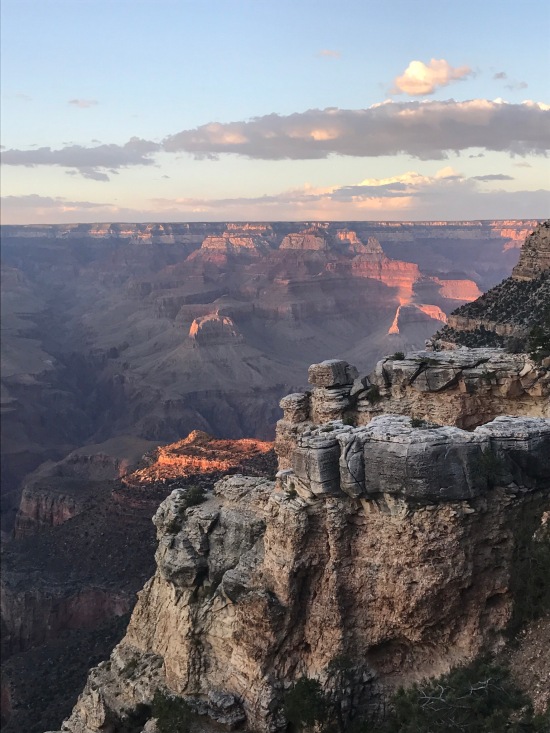 sunset at the Grand Canyon