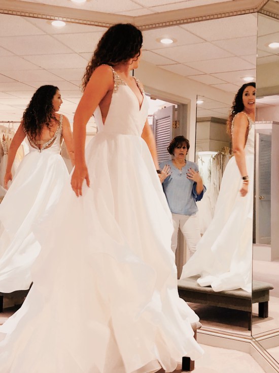 wedding dress shopping