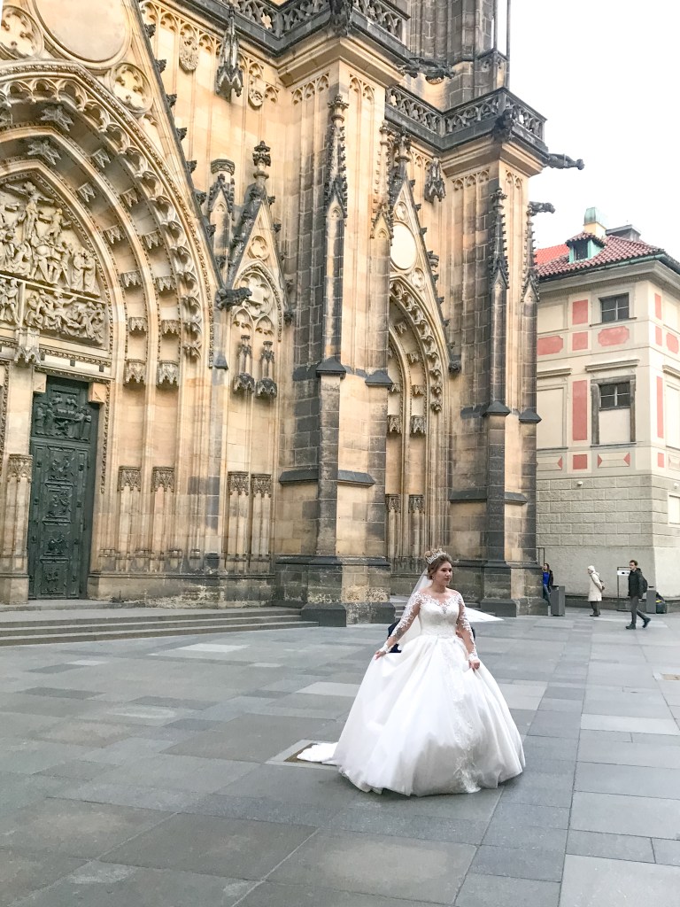 Bride at Prague Castle