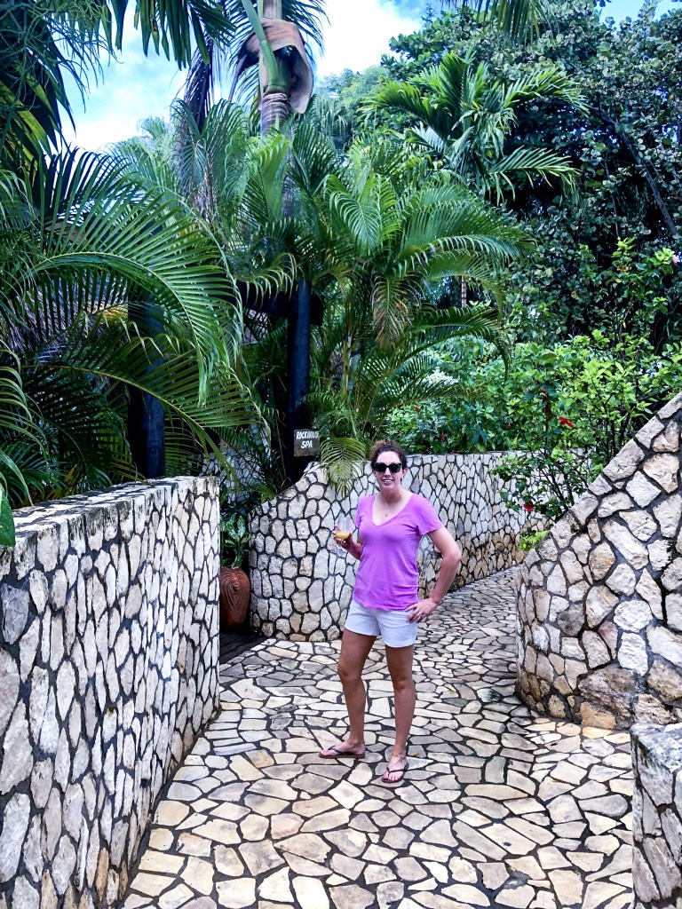 Tropical foliage at the Rockhouse Hotel