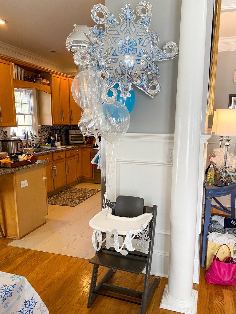 winter onederland first birthday party decor